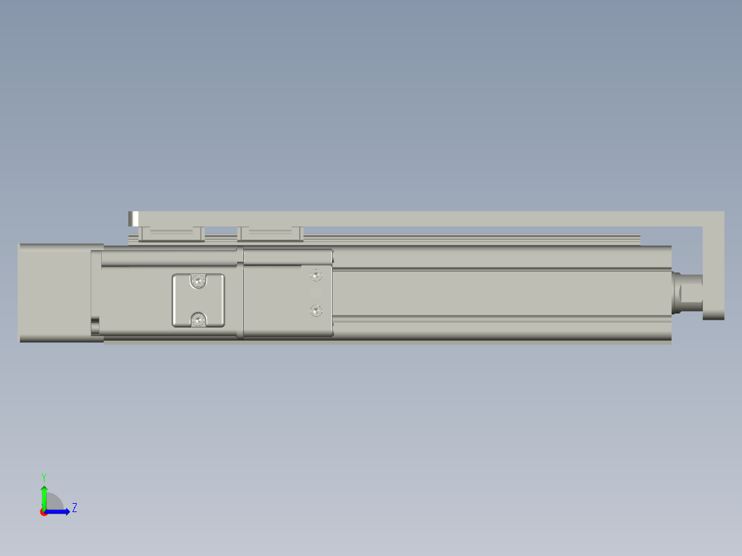 C25-150-1210-P-T100W-L紧凑型电动缸 导轨导向推杆 缸径25mm