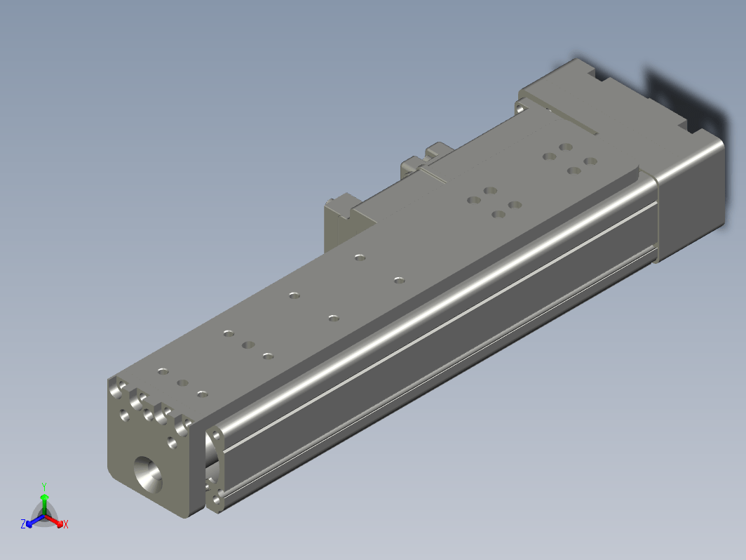 C25-150-1210-P-T100W-L紧凑型电动缸 导轨导向推杆 缸径25mm