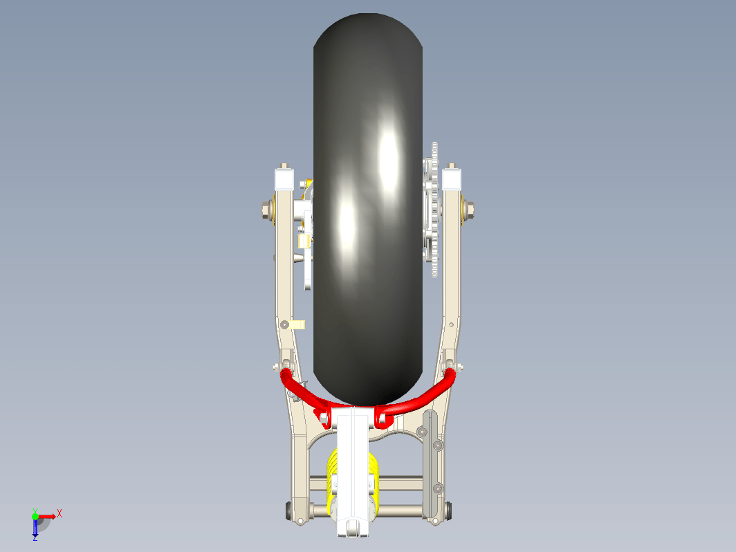 Monster M750摩托车后轮悬挂