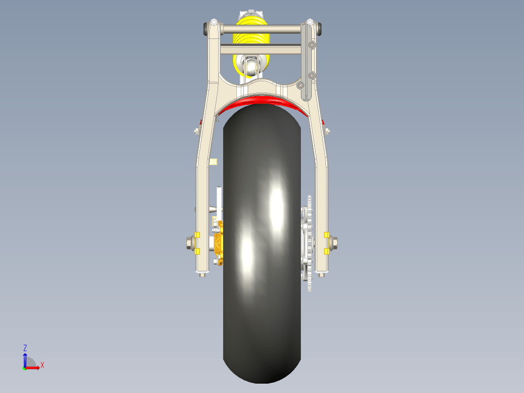 Monster M750摩托车后轮悬挂