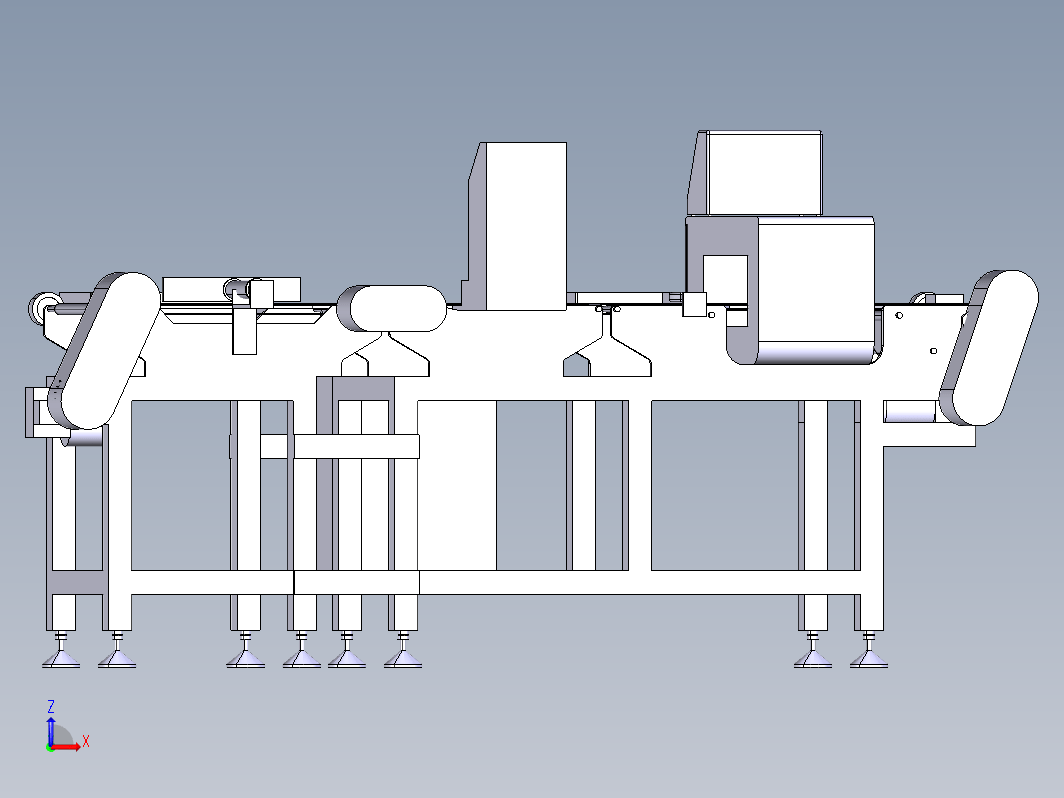 微扫描金属探测器称重风选机输送机设备