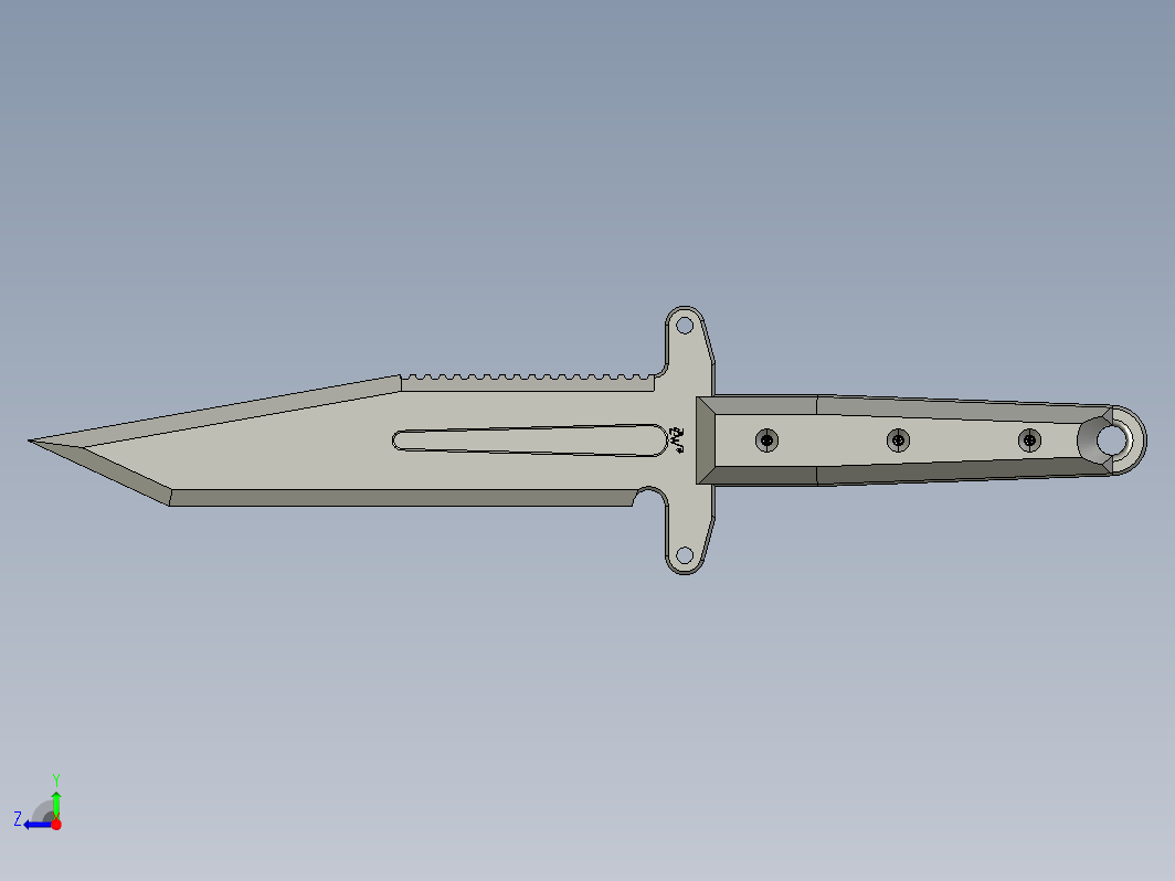 Messer 28短刀模型