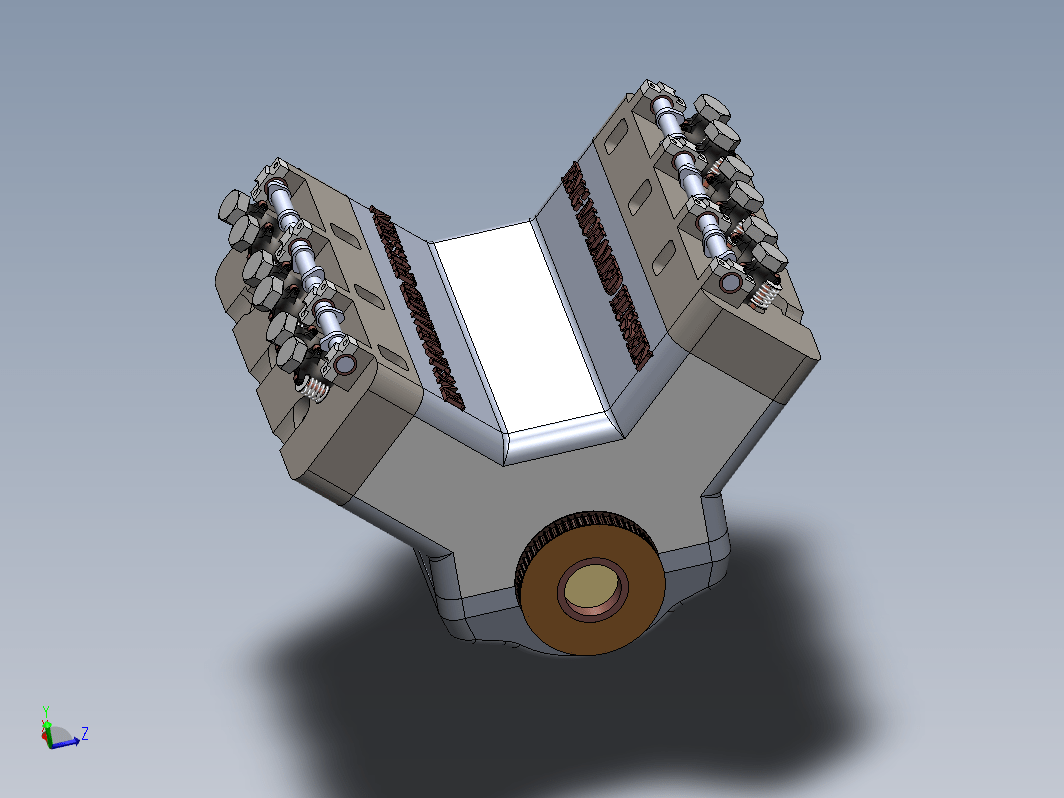 Car Engine汽车发动机简易演示结构