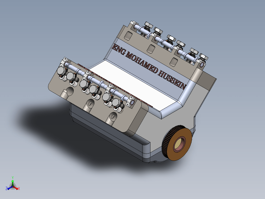 Car Engine汽车发动机简易演示结构