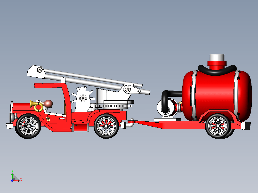 toy-fire-truck消防车玩具模型