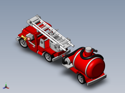 toy-fire-truck消防车玩具模型缩略图