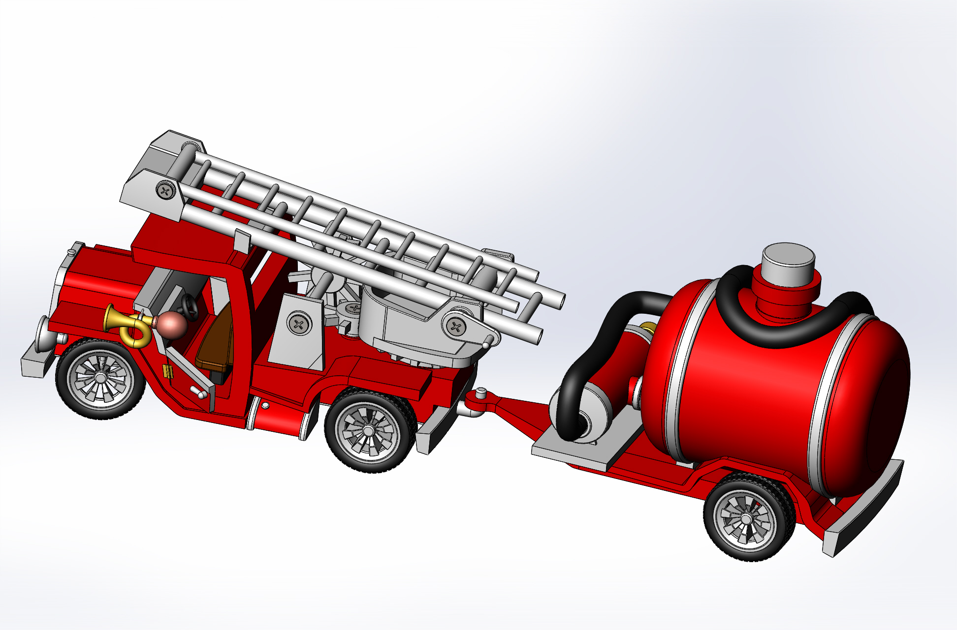 toy-fire-truck消防车玩具模型