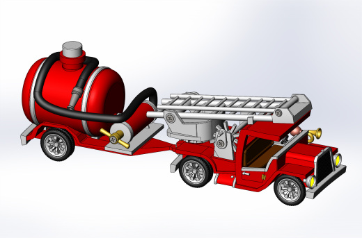 toy-fire-truck消防车玩具模型缩略图