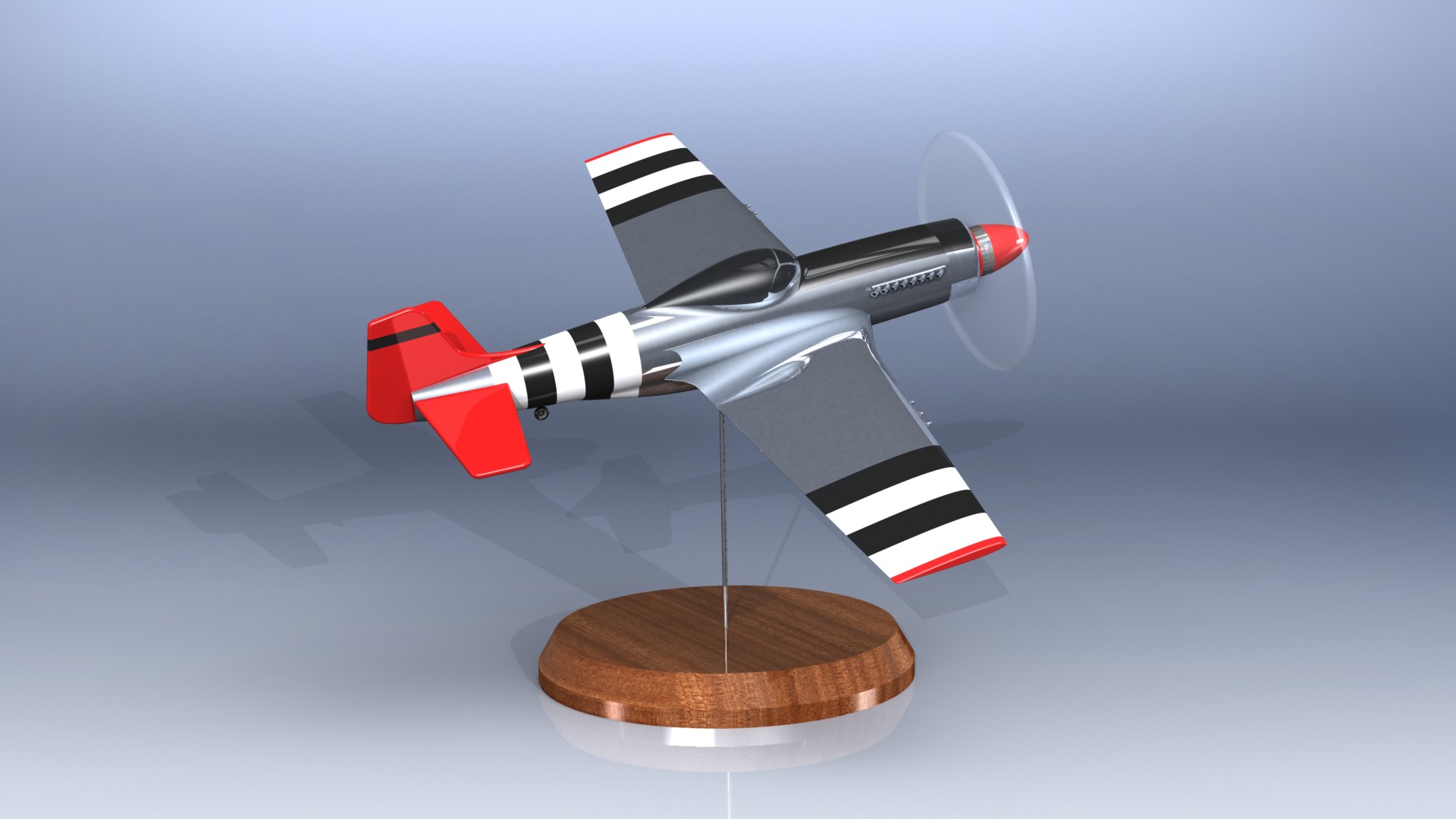 P-51野马战斗机模型3D图纸