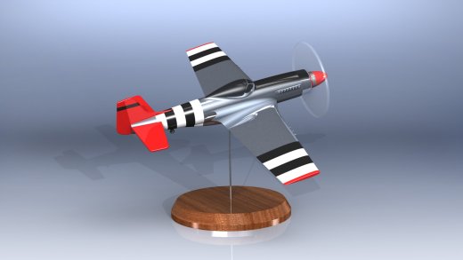 P-51野马战斗机模型3D图纸