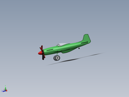 P-51野马战斗机模型3D图纸缩略图