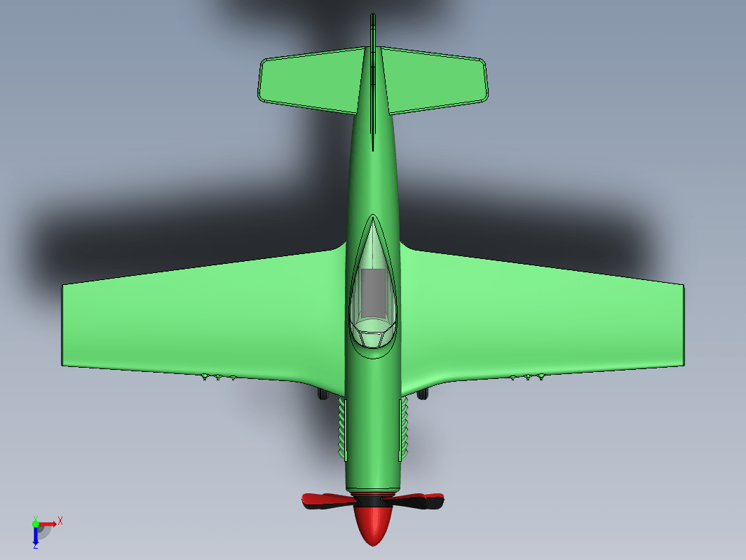 P-51野马战斗机模型3D图纸