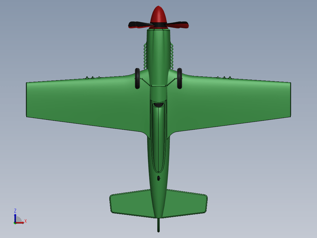 P-51野马战斗机模型3D图纸