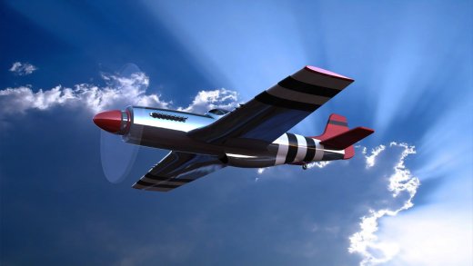 P-51野马战斗机模型3D图纸缩略图