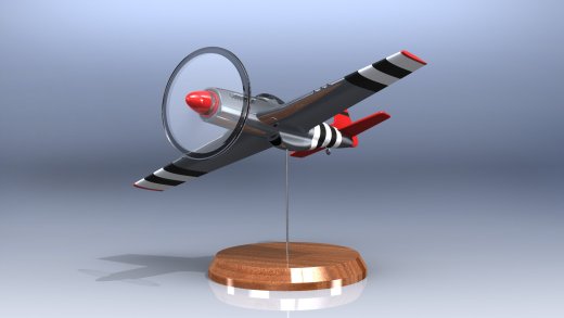 P-51野马战斗机模型3D图纸缩略图