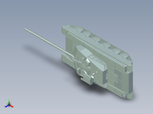 坦克ug建模 3D模型缩略图