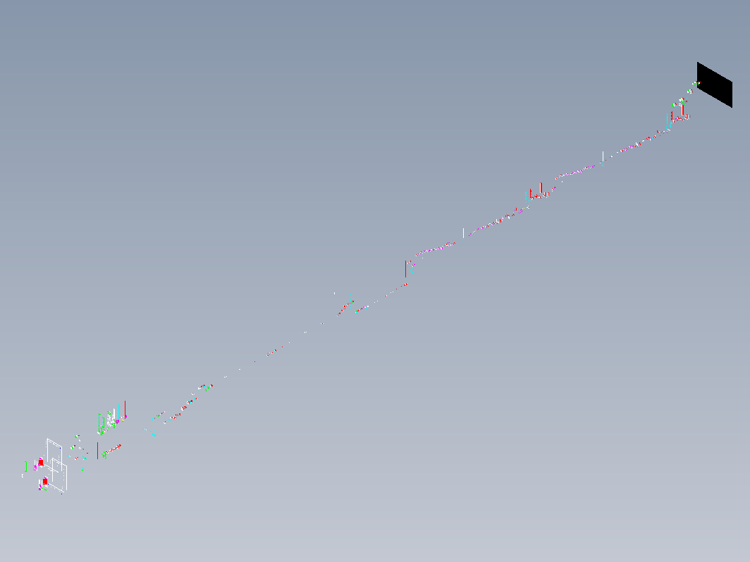 DN400PVC排气烟囱钢支架设计图