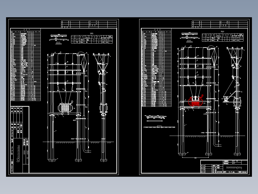 10KV架空高压计量与电杆拉力电气原理图