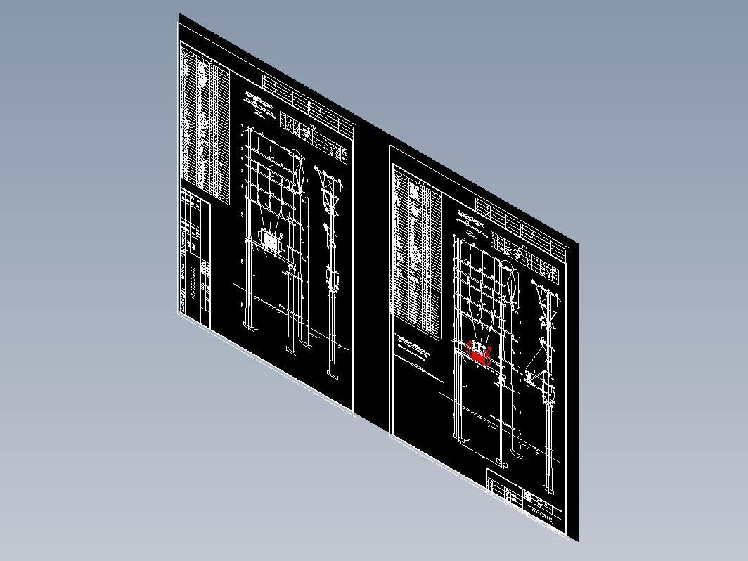 10KV架空高压计量与电杆拉力电气原理图