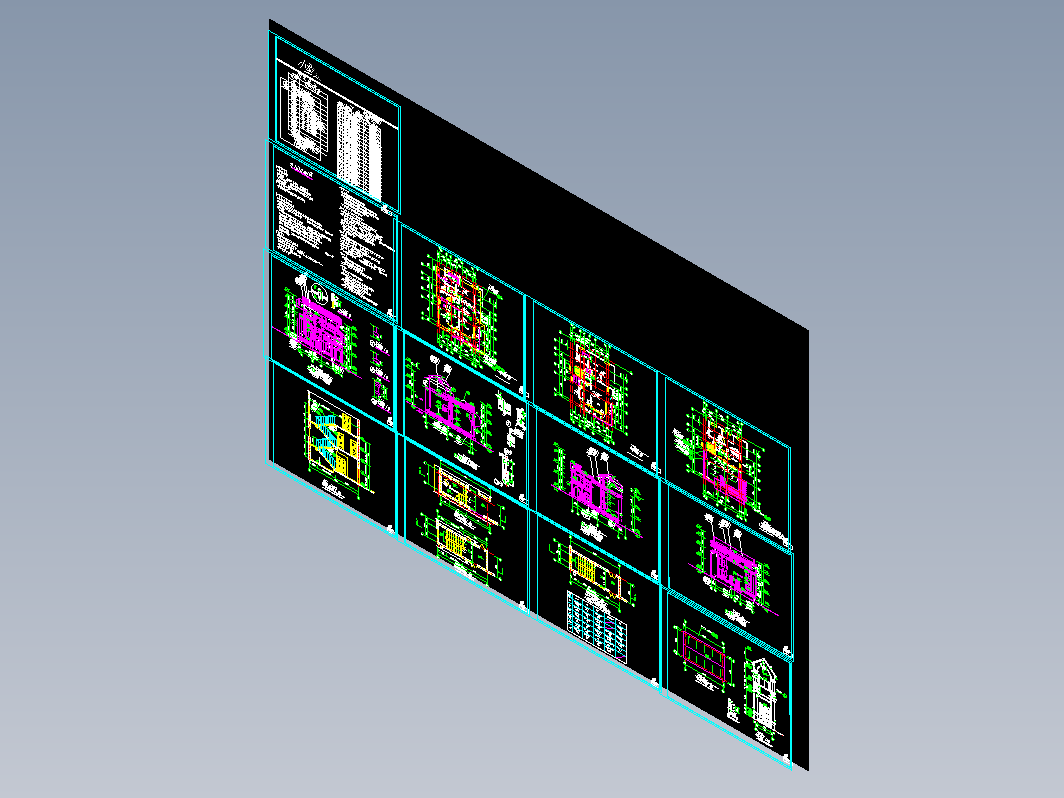 小型别墅建筑施工图