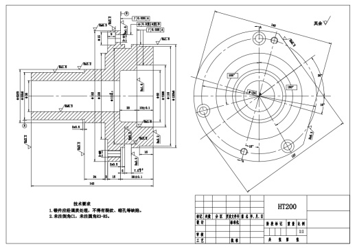 C6132车床I轴法兰盘机械加工工艺及车内孔夹具设计CAD+说明书缩略图