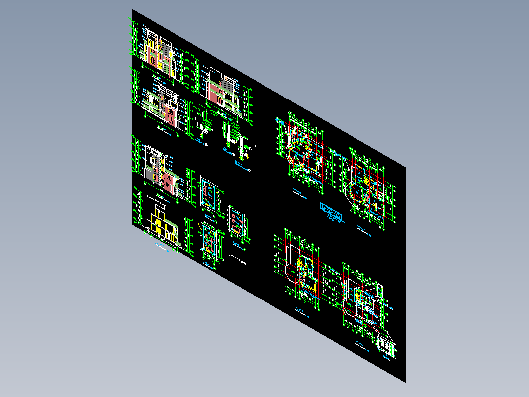 独体别墅建筑施工图