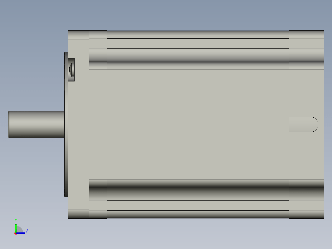 YK110HB150-06A 110mm两相步进电机（3D）