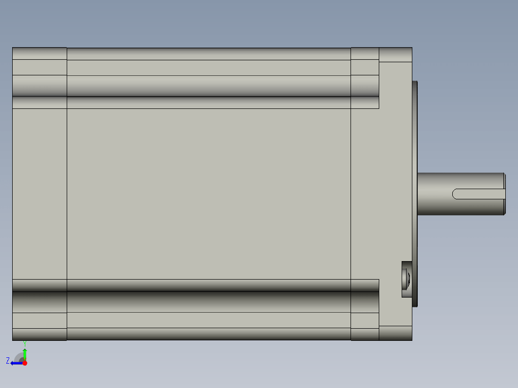YK110HB150-06A 110mm两相步进电机（3D）