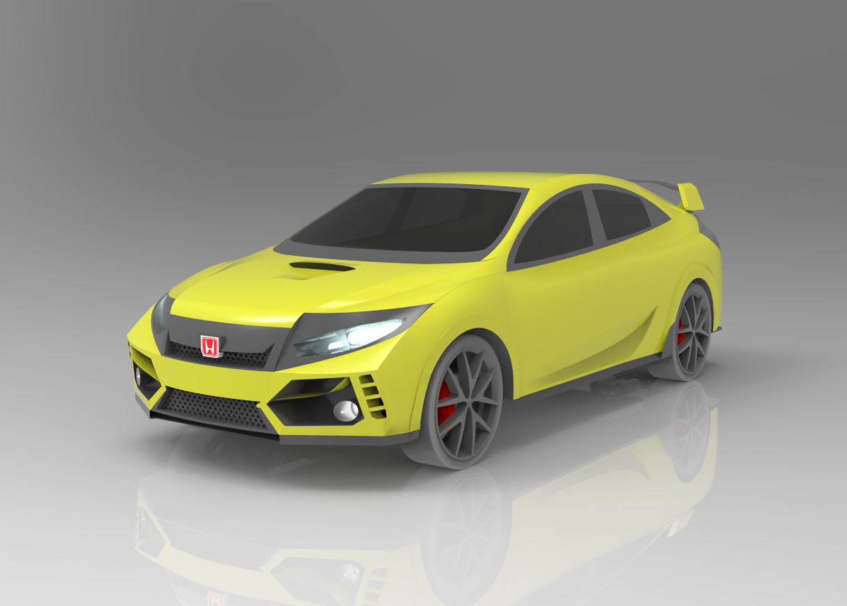 Honda Civic Type-R 2020轿车外壳