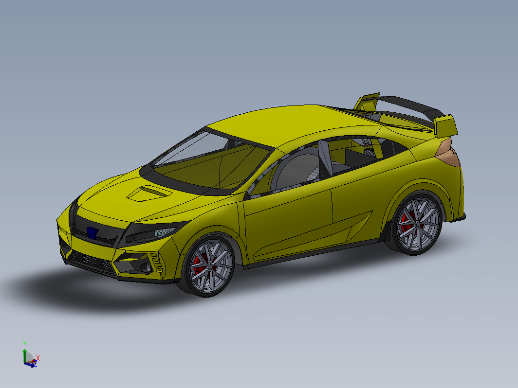 Honda Civic Type-R 2020轿车外壳