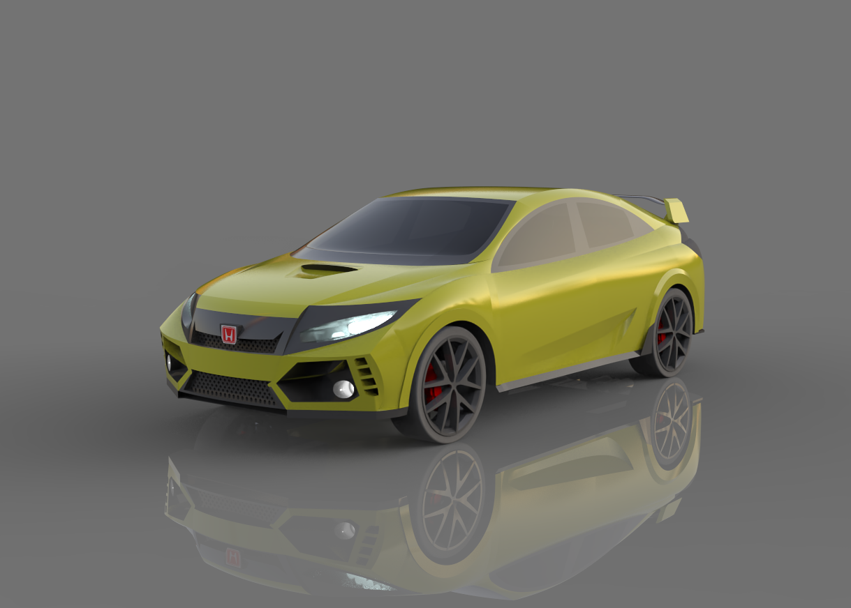 Honda Civic Type-R 2020轿车外壳