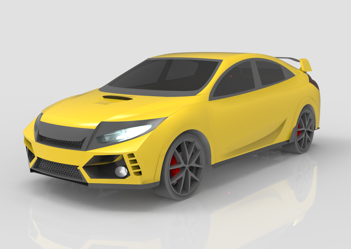 Honda Civic Type-R 2020轿车外壳