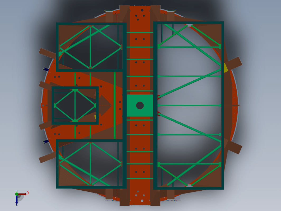 F0605-空气预热器外壳设计模型