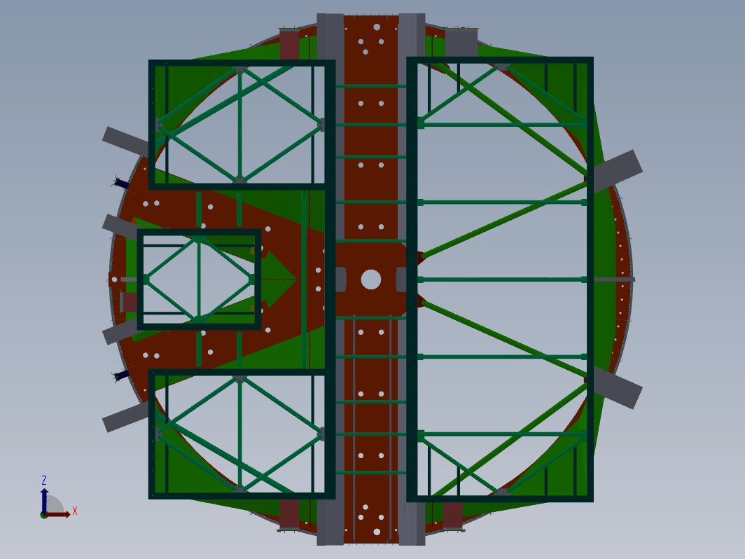 F0605-空气预热器外壳设计模型