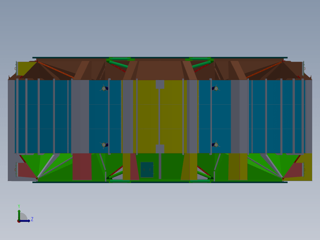 F0605-空气预热器外壳设计模型