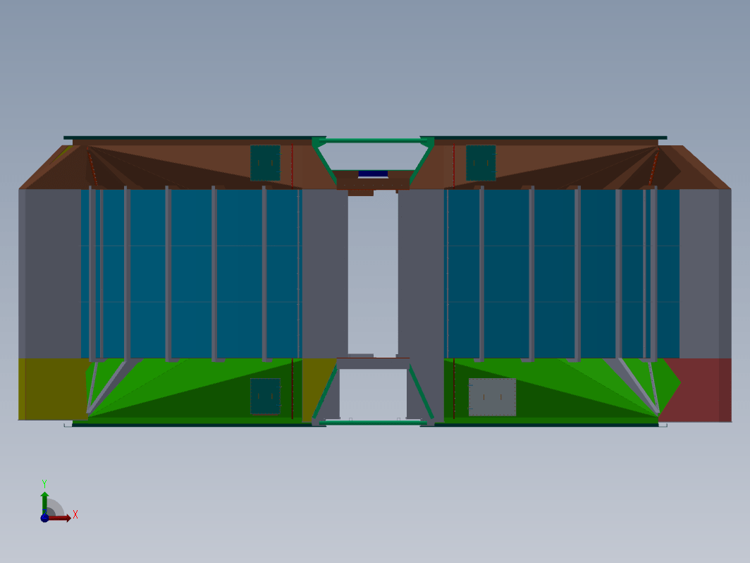 F0605-空气预热器外壳设计模型