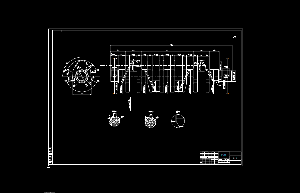 曲轴活塞连杆机构设计三维UG10.0无参+CAD+说明书