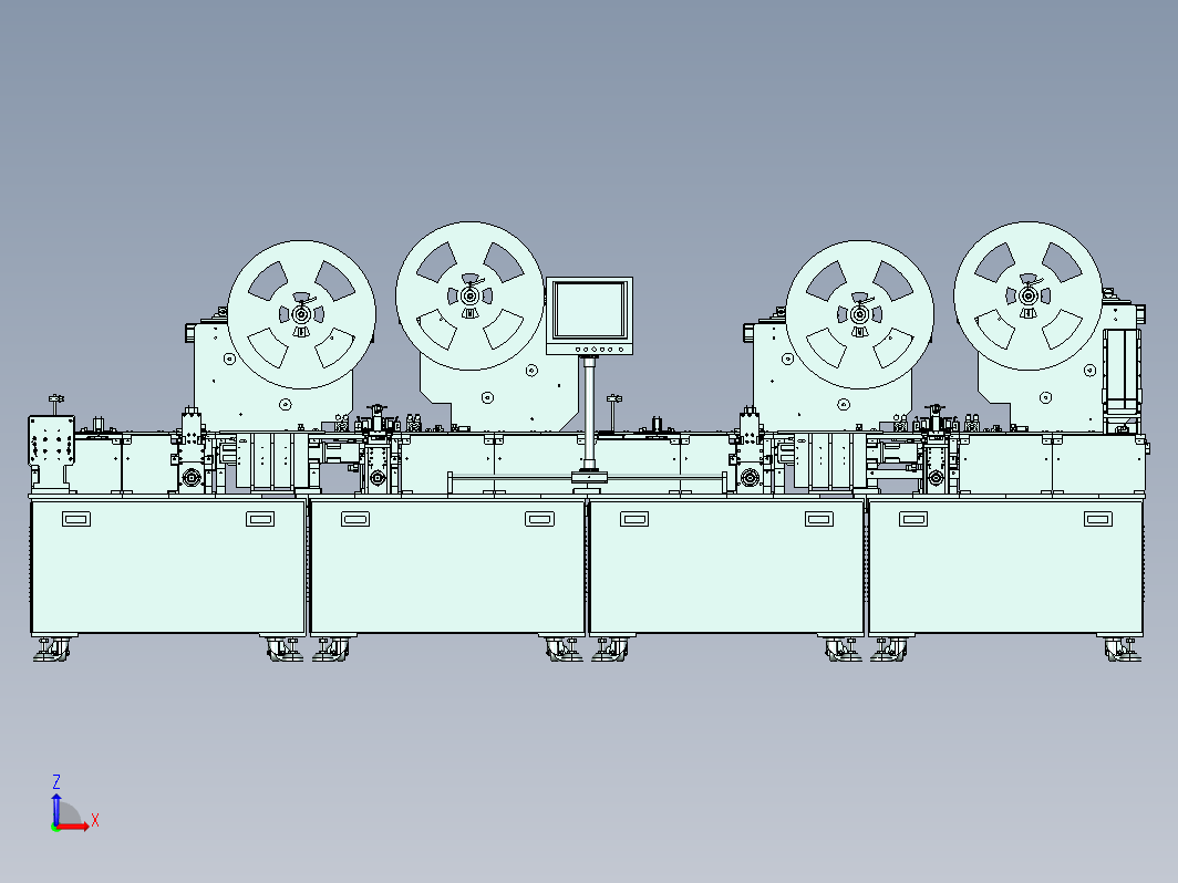 四工位自动插片组装机