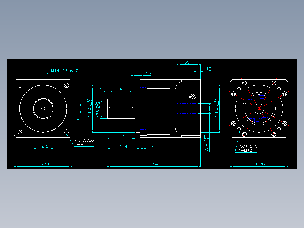 DM系列减速机dwg