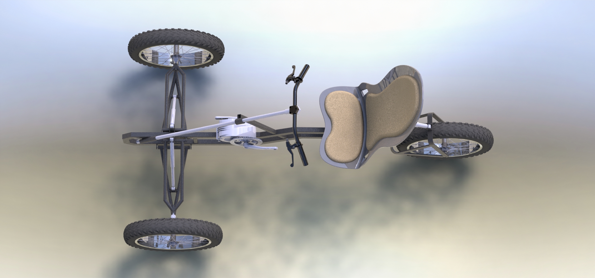 轻型踏板辅助三轮车 Lightweight tricycle