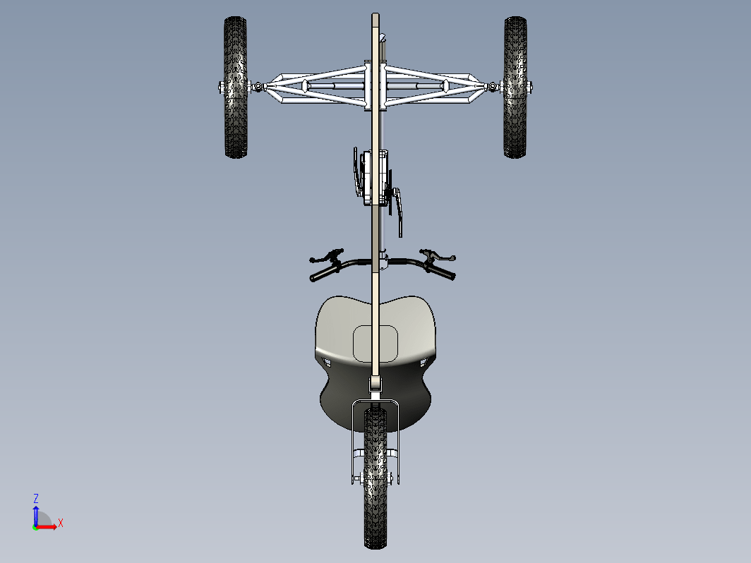 轻型踏板辅助三轮车 Lightweight tricycle