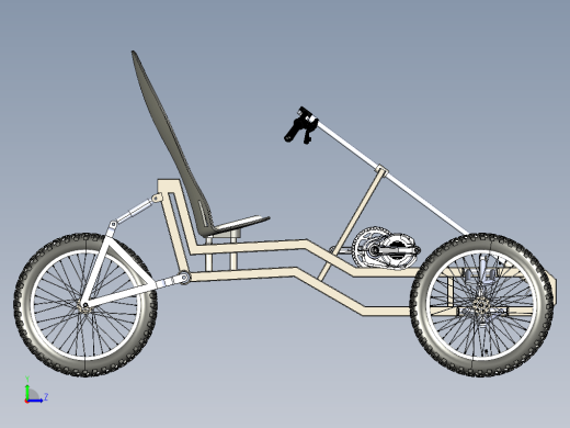 轻型踏板辅助三轮车 Lightweight tricycle缩略图