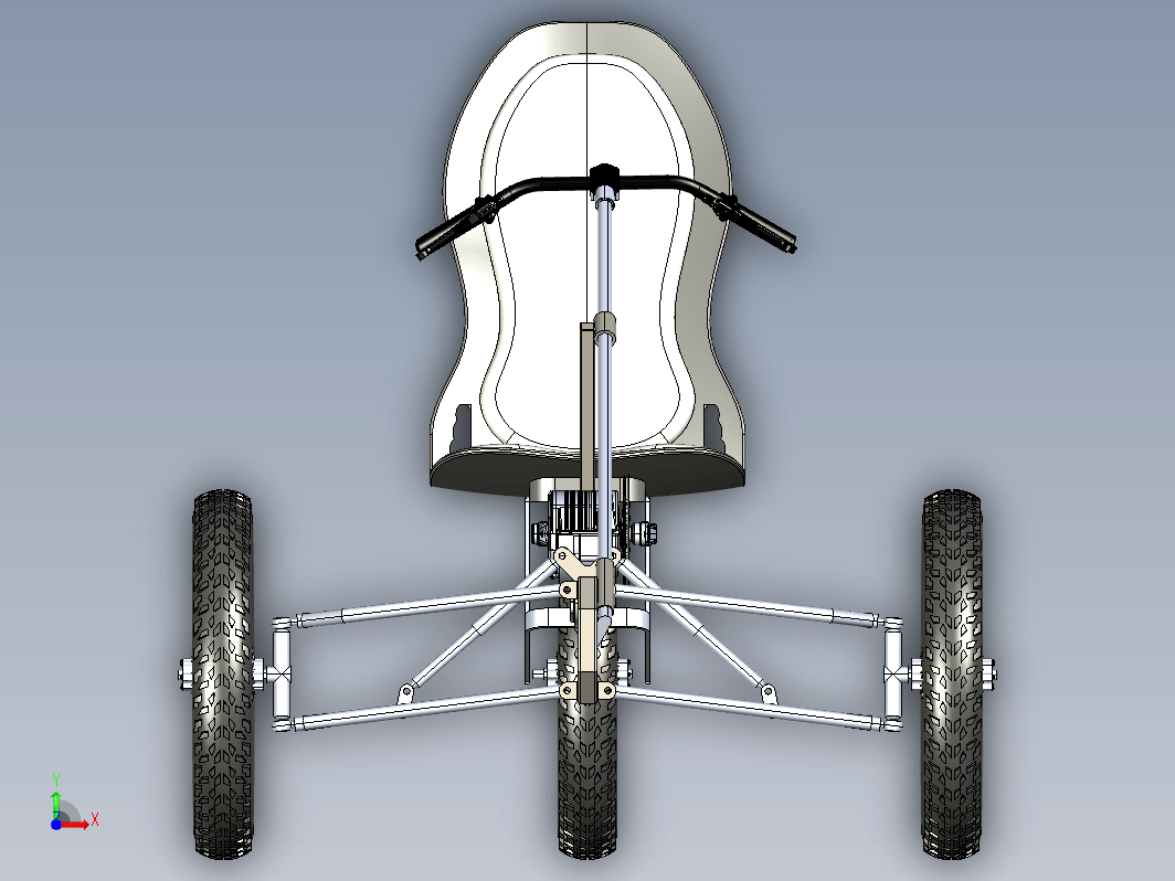 轻型踏板辅助三轮车 Lightweight tricycle