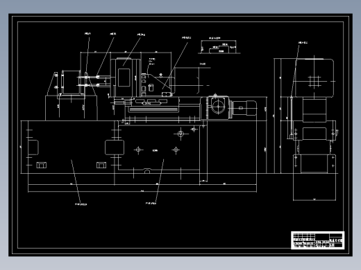 单面卧式组合机床设计+CAD+说明书