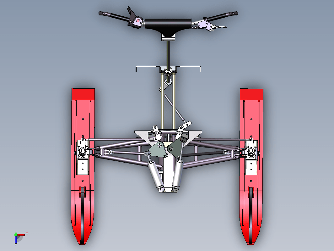 雪橇前部结构 Assy front