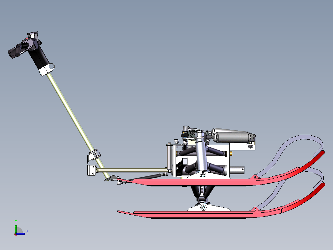 雪橇前部结构 Assy front