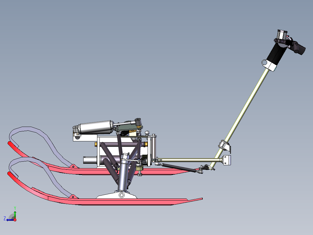 雪橇前部结构 Assy front