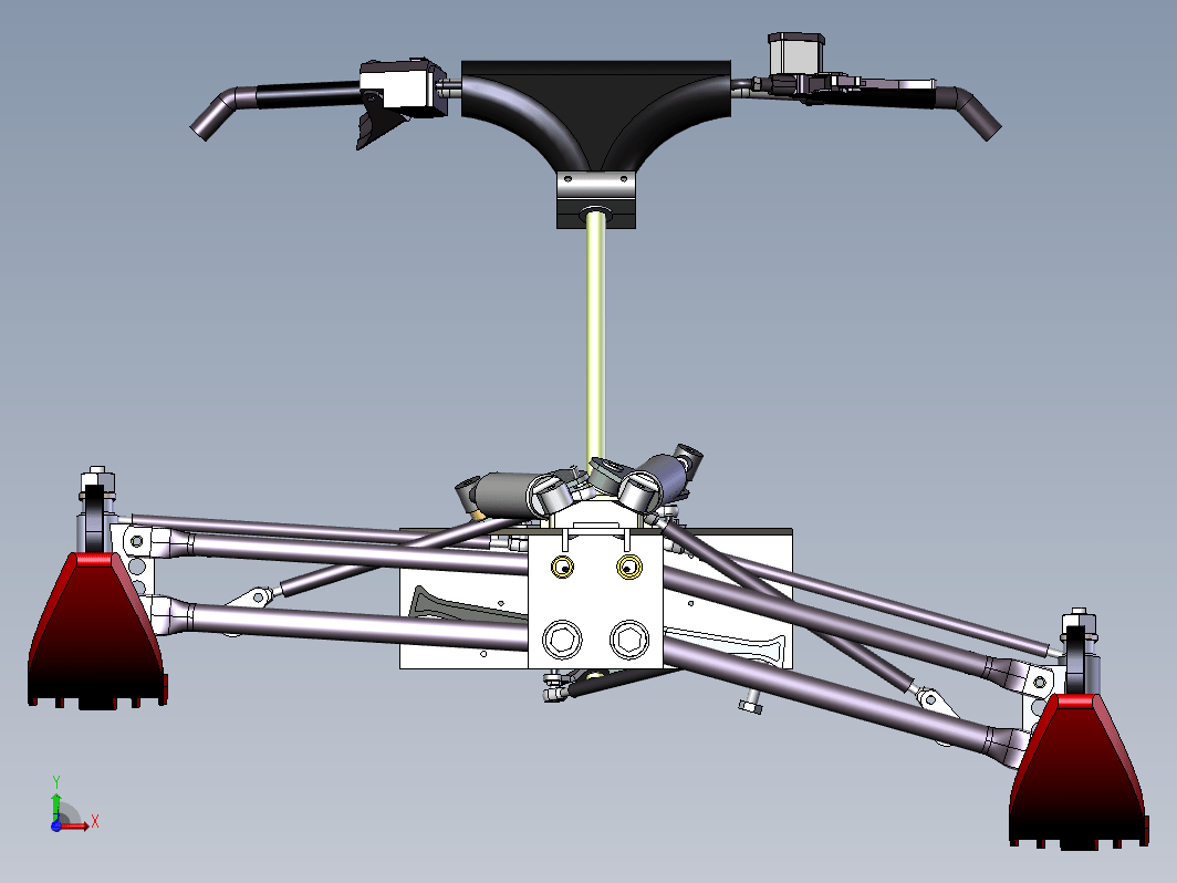 雪橇前部结构 Assy front