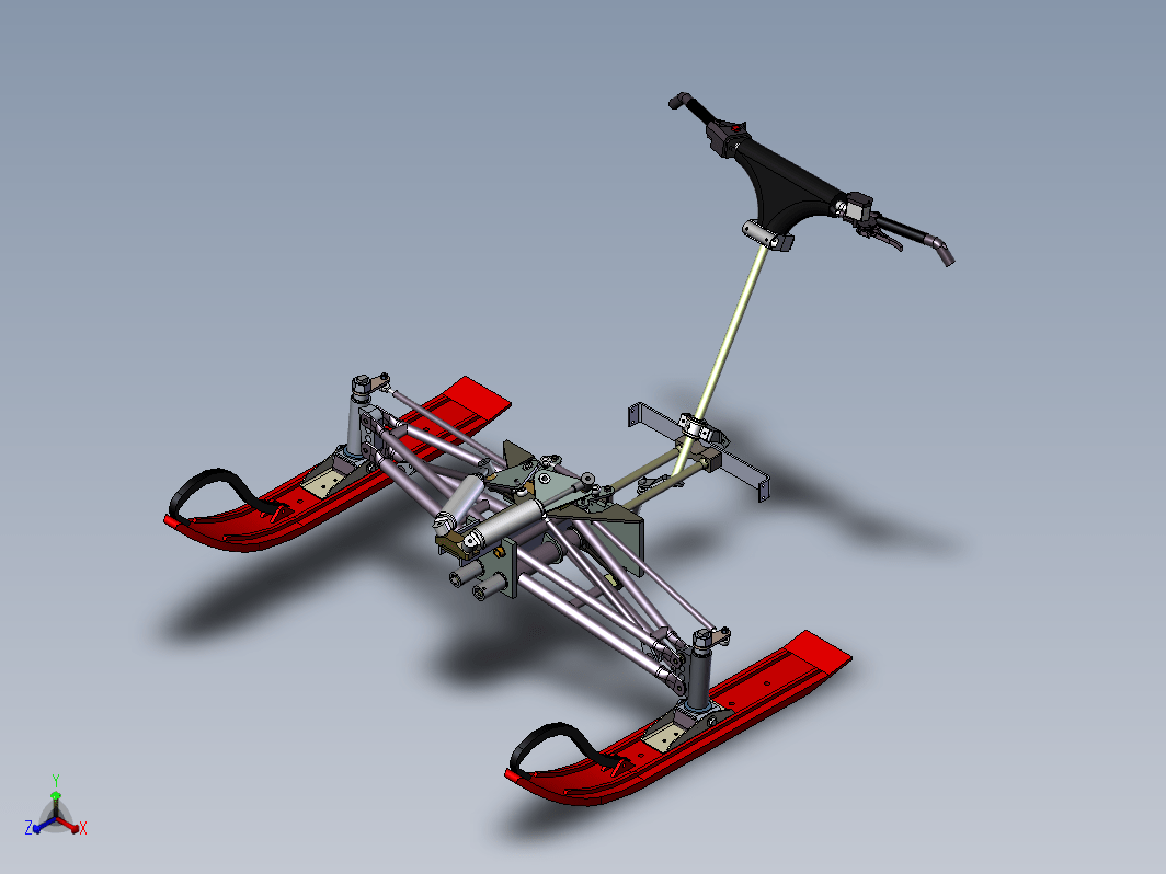 雪橇前部结构 Assy front