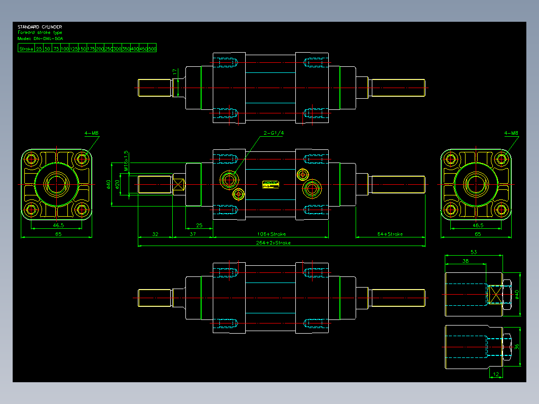 气缸 DNL50A